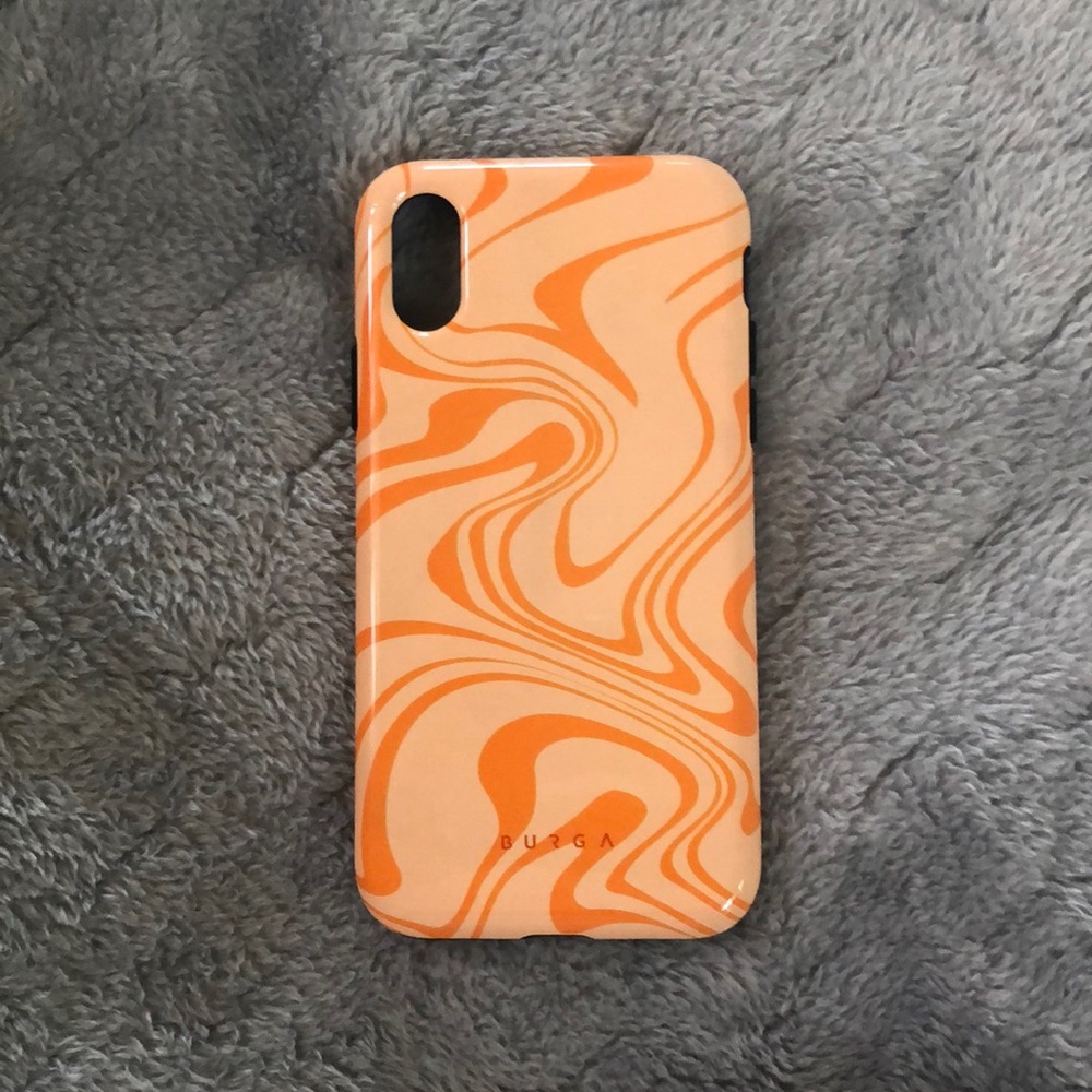 burga orange iphone X/ Xs case